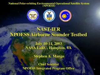 National Polar-orbiting Environmental Operational Satellite System (NPOESS)