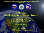 National Polar-orbiting Environmental Operational Satellite System (NPOESS) - slide 1