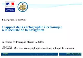 e navigation e maritime l apport de la cartographie lectronique la s curit de la navigation