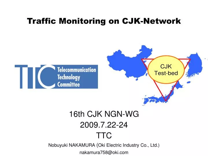 traffic monitoring on cjk network