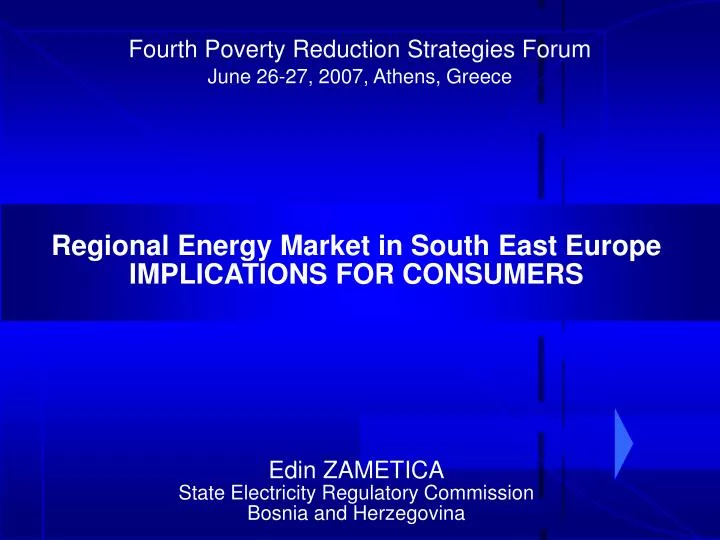 edin zametica state electricity regulatory commission bosnia and herzegovina