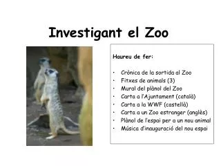 investigant el zoo