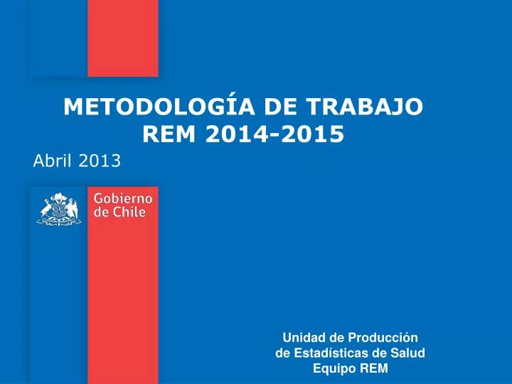 metodolog a de trabajo rem 2014 2015