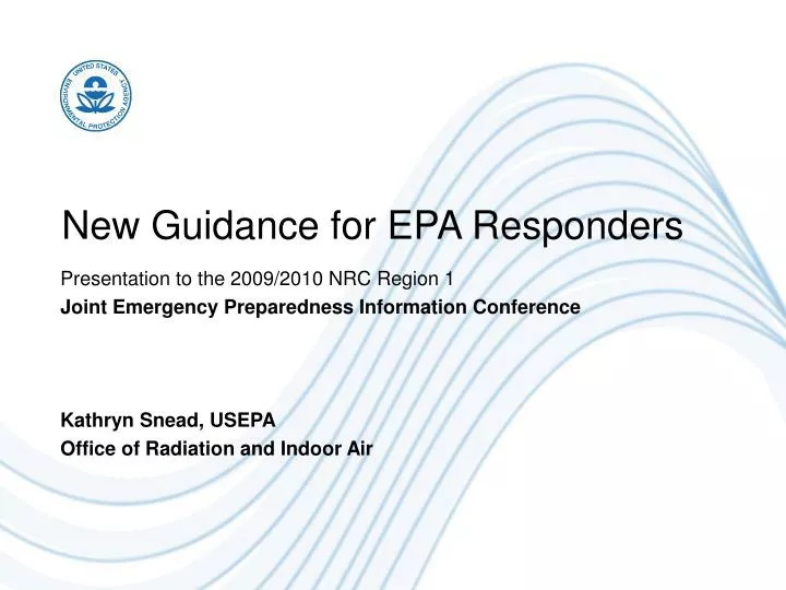 new guidance for epa responders