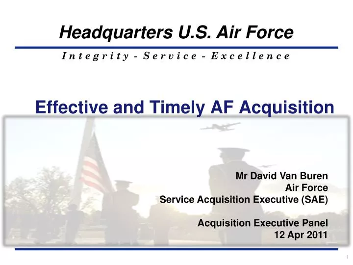 effective and timely af acquisition