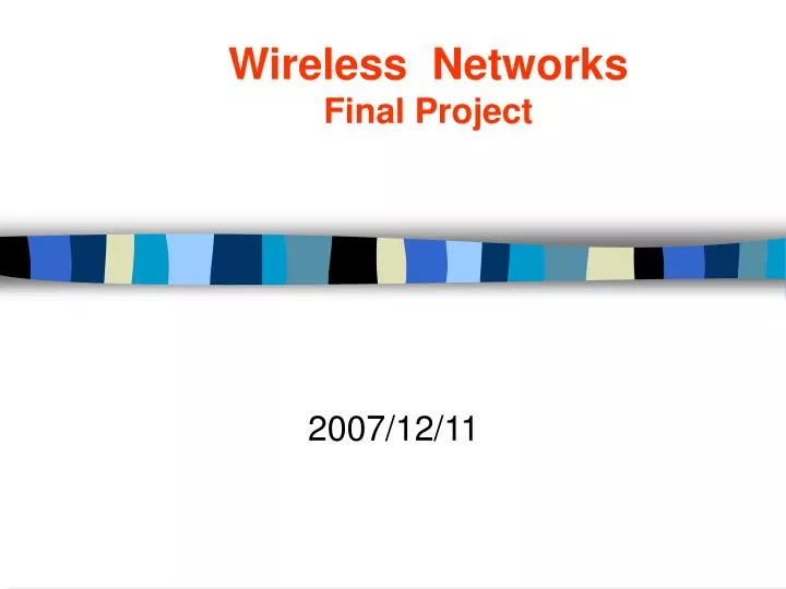 wireless networks final project