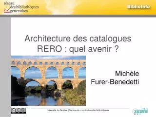 architecture des catalogues rero quel avenir