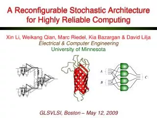 A Recon?gurable Stochastic Architecture for Highly Reliable Computing