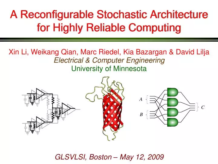 a recon gurable stochastic architecture for highly reliable computing