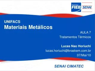 unifacs materiais met licos
