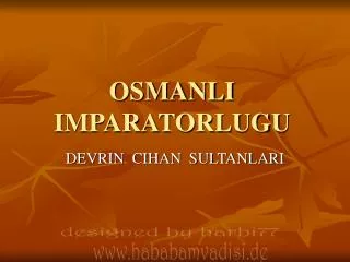 osmanli imparatorlugu