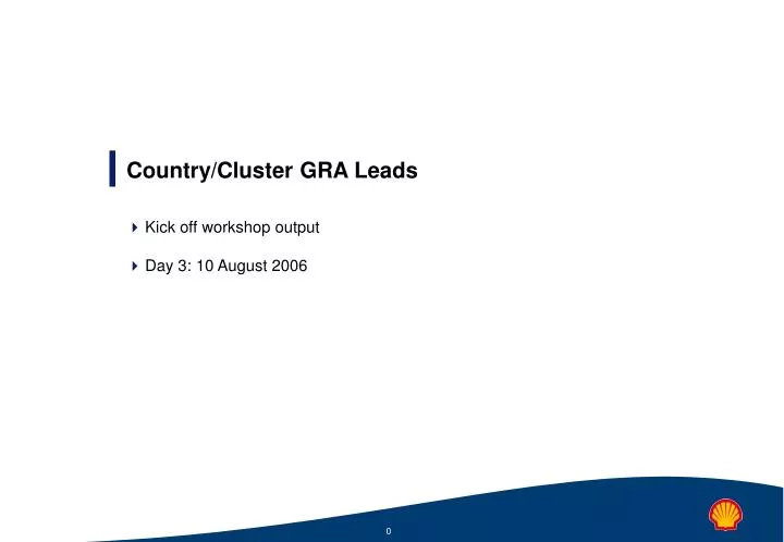 country cluster gra leads