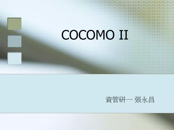 cocomo ii