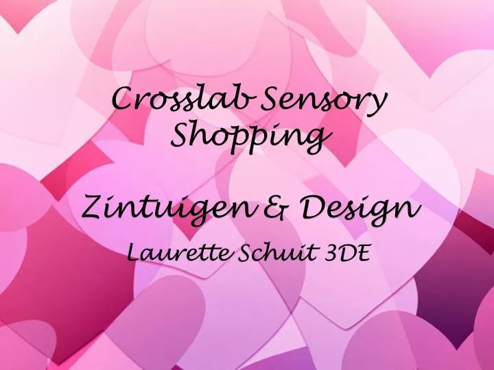 crosslab sensory shopping zintuigen design