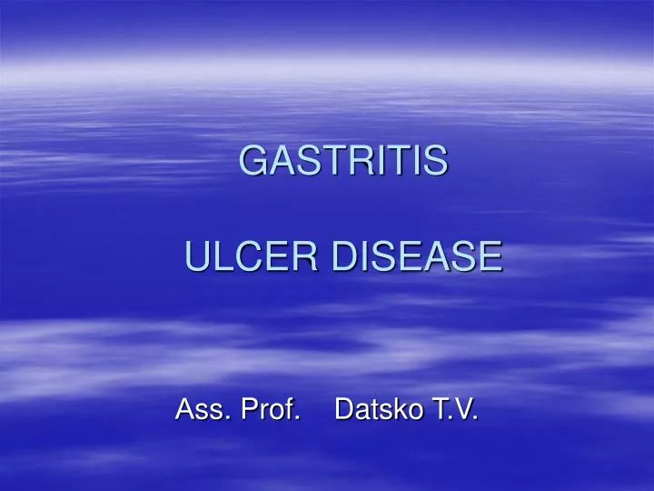 gastritis ulcer disease