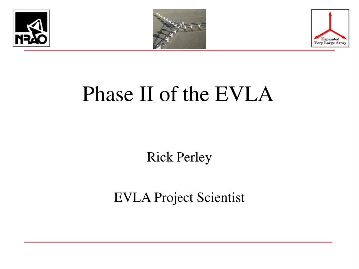 phase ii of the evla