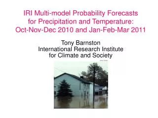 IRI Multi-model Probability Forecasts for Precipitation and Temperature: