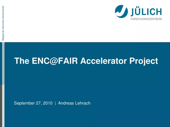 the enc@fair accelerator project