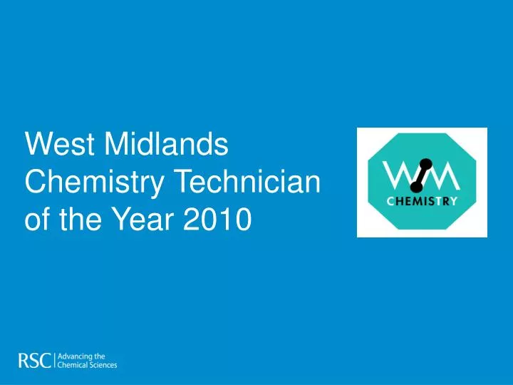 west midlands chemistry technician of the year 2010
