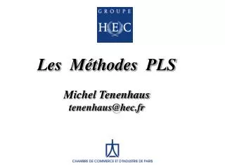 les m thodes pls michel tenenhaus tenenhaus@hec fr