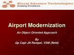 Airport Modernization - slide 1