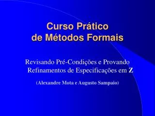 curso pr tico de m todos formais