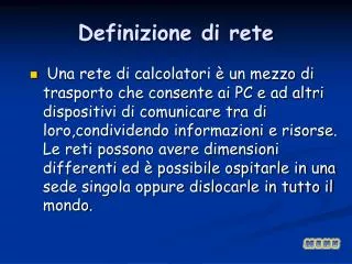 definizione di rete