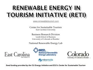 Renewable Energy in Tourism Initiative (RETI)