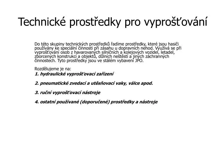 technick prost edky pro vypro ov n