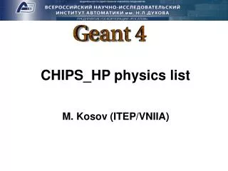 CHIPS_HP physics list