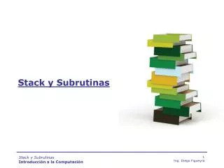 stack y subrutinas