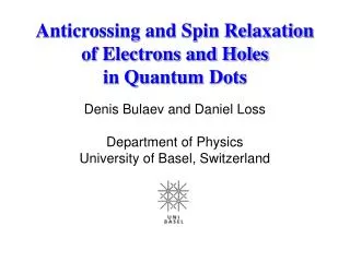 Anticrossing and Spin Relaxation of Electrons and Holes in Quantum Dots