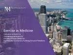 Exercise a s Medicine - slide 1