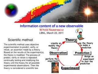Information content of a new observable Witold Nazarewicz LBNL, March 23, 2011