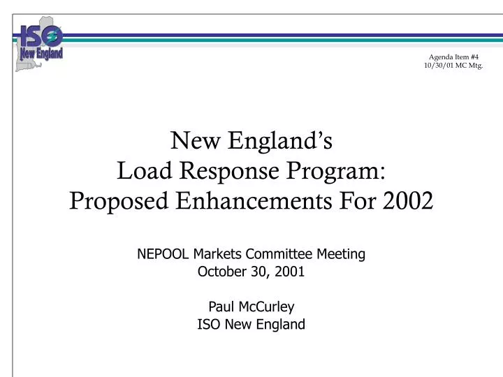 new england s load response program proposed enhancements for 2002