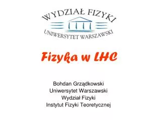 fizyka w lhc