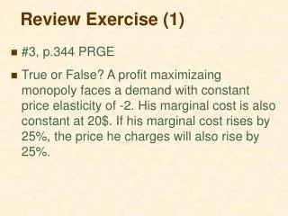 review exercise 1