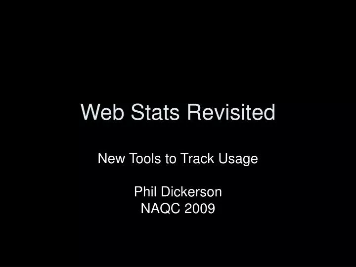 web stats revisited