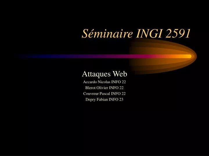 s minaire ingi 2591