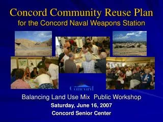 Concord Community Reuse Plan for the Concord Naval Weapons Station
