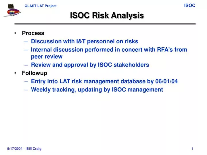 isoc risk analysis