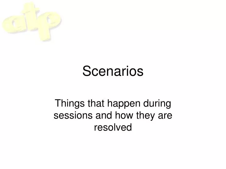 scenarios