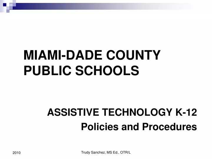 assistive technology k 12 policies and procedures