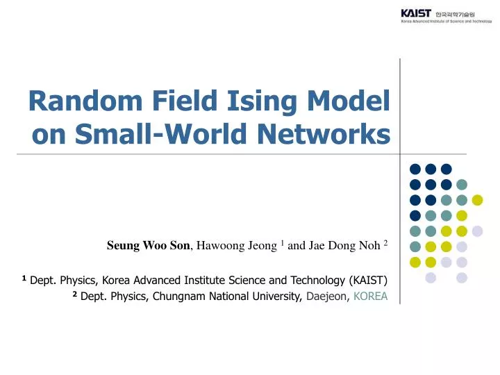 random field ising model on small world networks