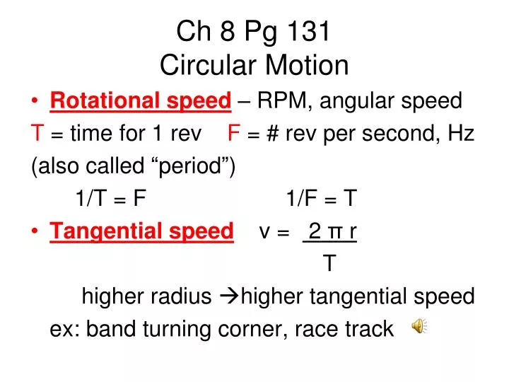 ch 8 pg 131 circular motion