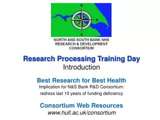 North &amp; South Bank NHS R&amp;D Consortium