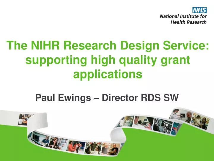 the nihr research design service supporting high quality grant applications