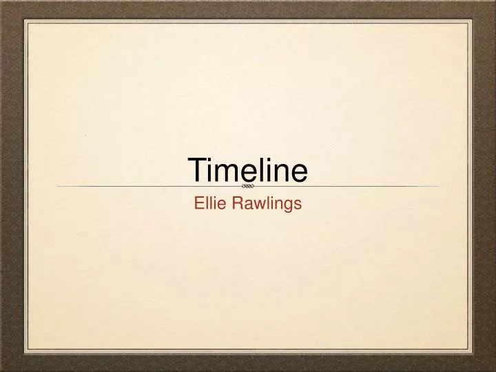 timeline