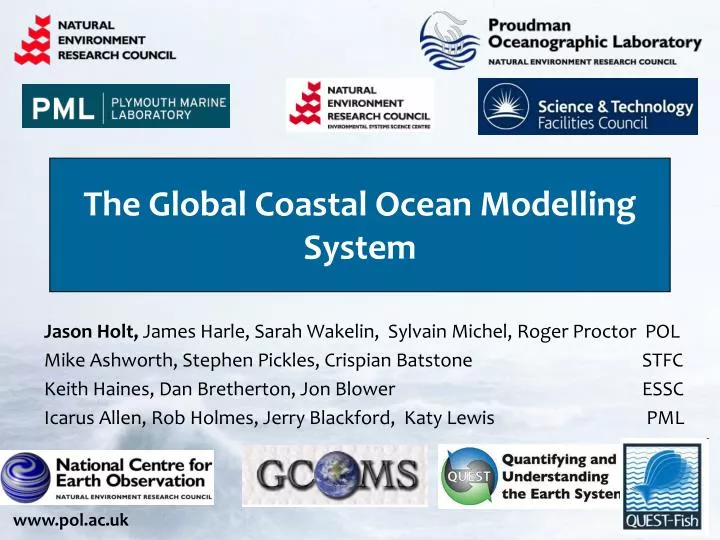 the global coastal ocean modelling system