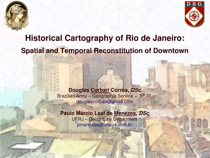 historical cartography of rio de janeiro spatial and temporal reconstitution of downtown